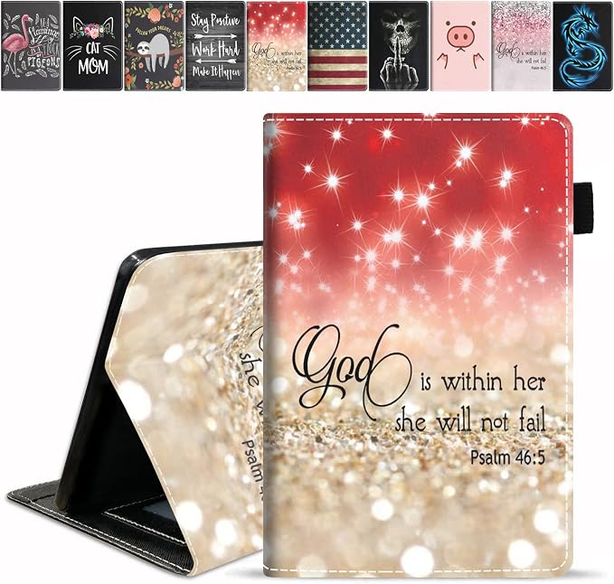 Red Glitter Quote Bible Verse Psalm 46:5