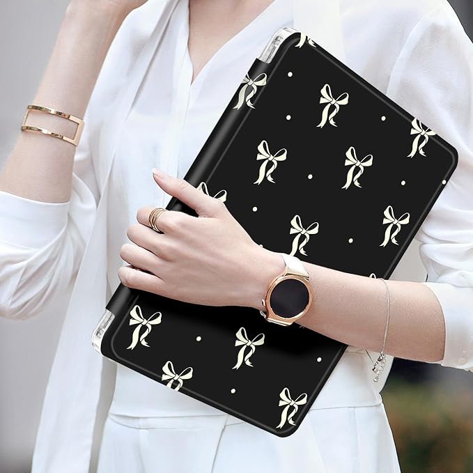 Beige Little Bow- Black