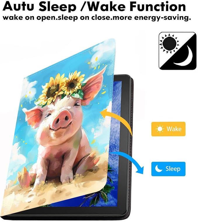 Watercolor Art Cute Pig