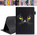 Case for All-New Amazon Fire HD 10 &amp 10 Plus Tablet 10.1 (13th/11th Generation 2023/2021 Release) Slim Stand Folio Cover with Card Slot &amp Auto Wake/Sleep - Cute Black Cat Face