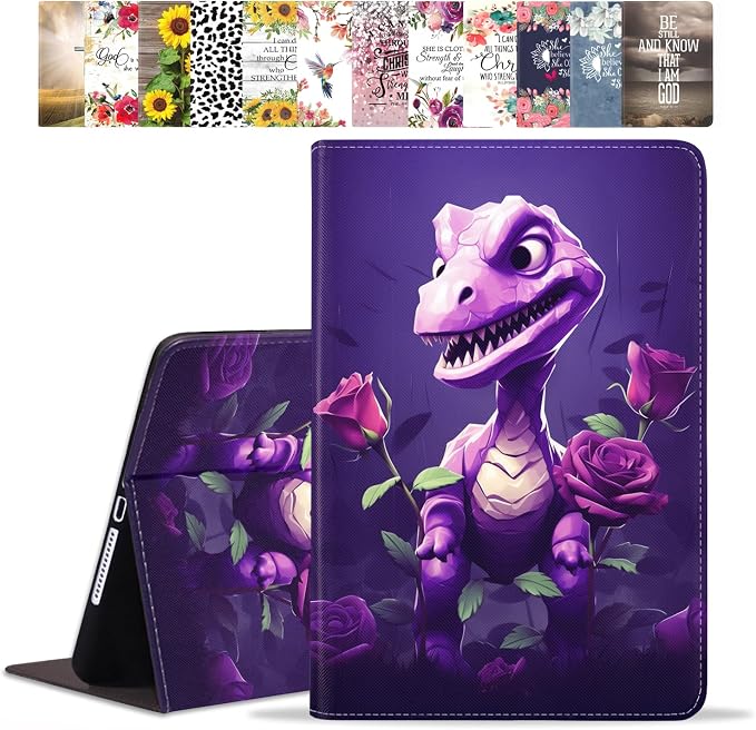 Purple Little Dinosaur and Rose