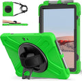 ZenRich Rugged Case for Surface Go 4 (2023)/Surface Go 3 (2021)/ Surface Go 2 (2020) Surface Go (2018) with Pen Holder Heavy Duty Shockproof Case with Stand Hand Strap and Shoulder Belt-Green