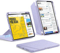 ESR for iPad Pro 11 Inch Case (M5/M4) 2025/2024 Vertical Stand Cover Multi Stand Angles Ultra-Stable Case with Pencil Holder Flip Series Purple