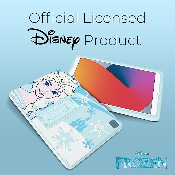 Disney Frozen Kids iPad Case - 10.2 Case for iPad 9th/8th/7th Generation - 2019/2020/2021 Tablet Cover with Stand Shockproof Silicone Protector