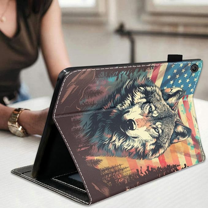 American Flag Wolf