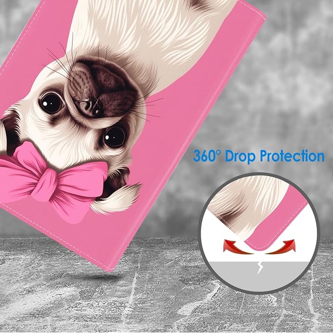Cute Pug with Pink Bow