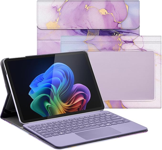 CoBak Case for Microsoft Surface Pro 12 (2025) Premium Business Cover with Multi-Angle Stand Embedded Stylus Holder Keyboard Support &amp Built-in Organizer – Tailored for Professionals
