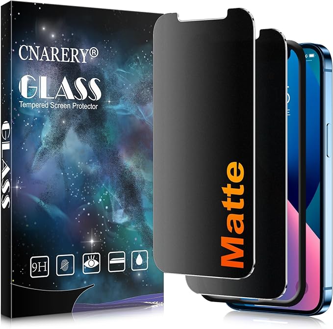 2 Pack matte privacy Screen Protector for iPhone 13/13 pro/14-ccc