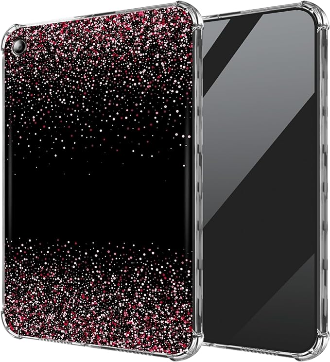 Pink Black Glitter