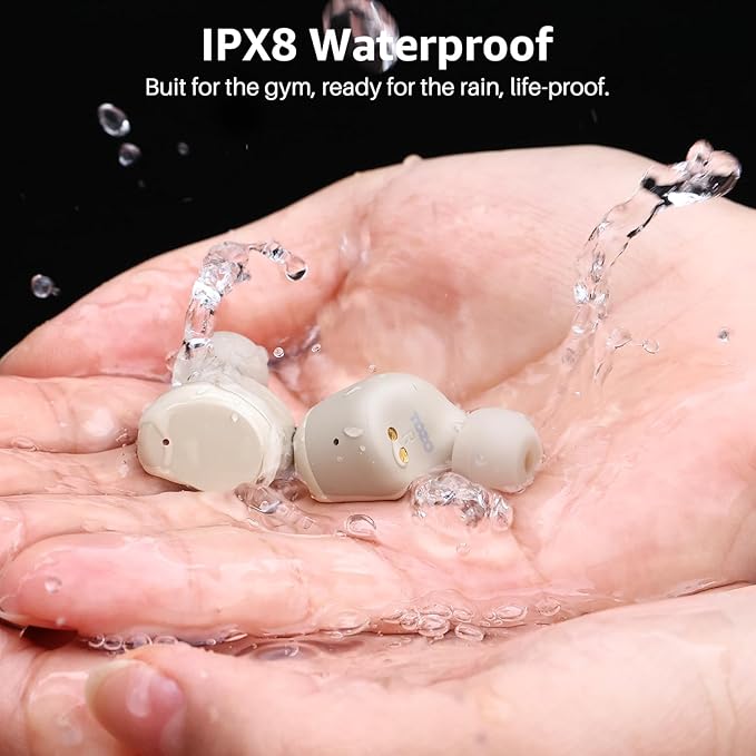 TOZO T6 Wireless Earbuds Bluetooth 5.3 Ear Buds Stereo Sound in Ear Headphones 50 Hours Playtime Wireless Charging Case APP Customizable EQs IPX8 Waterproof Earphones