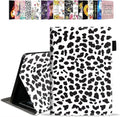 Case for Amazon Kindle Fire 7 Tablet (7 Display 9th/7th Generation 2019/2017 Release) - PU Leather Folio Case with Smart Auto Wake/Sleep Cute Polka Dot Print