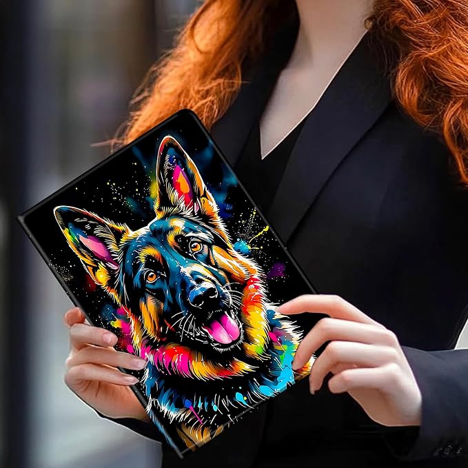 Colorful German Shepherd