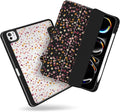 MecBevia Case for iPad Pro 11 inch M5 2025 / M4 2024 (6th/5th Gen) A3357 A3358 A3359 A2836 A2837 A3006 – Built-in Pencil Holder &amp Auto Wake/Sleep Tiny Floral