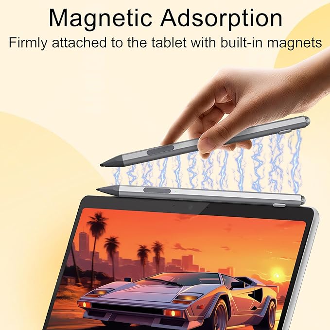 Microsoft Surface Pen Stylus Pro USB-C Fast ChargeSurface Active Stylus 4096 Pressure SensitivityCompatible with Surface Pro11/10/9/8/X/7/6/5/4/3Surface Go4/3/2/1Surface Book/Laptop/Studio