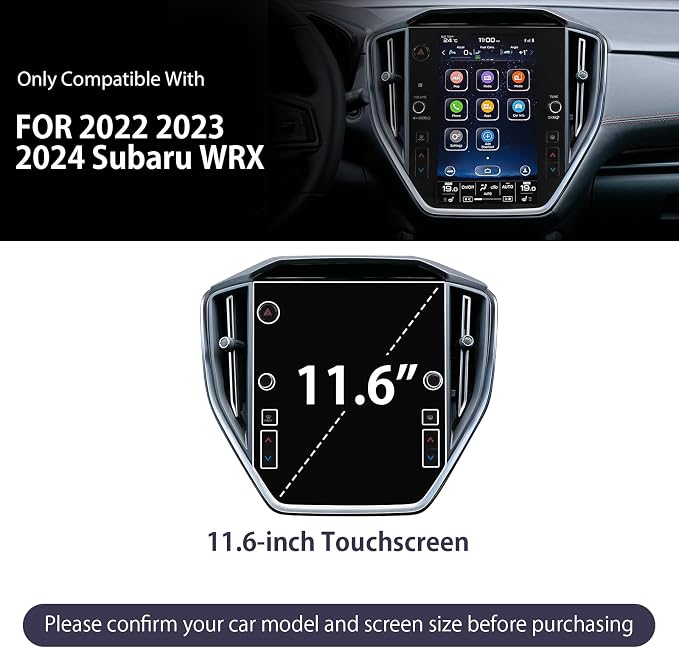2022 2023 2024 Subaru WRX 11.6-inch
