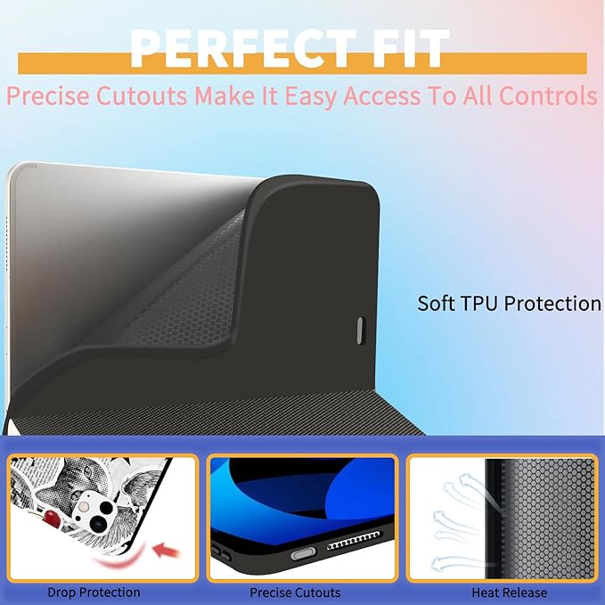 Stylish Case for iPad 9th/8th/7th Generation 10.2 2021/2020/2019Cool Car Collage Textured Folio Case with Pencil Holder Multi-Angle View Adjustable Stand Auto Wake/Sleep Cover for Women