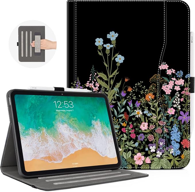 Black Flowers Floral