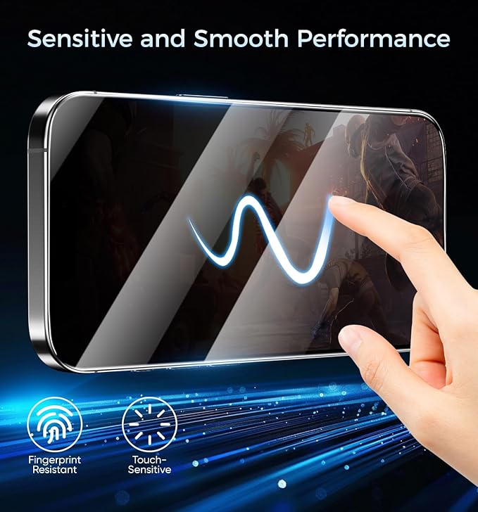 MAGIC JOHN 3rd Gen Upgraded for iPhone 12 Pro Max Privacy Screen Protector 6.7 Inch25°Anti-Spy ScreenShockproof Tempered GlassAuto Dust-RemovalBubble FreeEasy Installation2 Pack