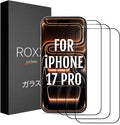 ROXX NEO Japanese 9H 3D Screen Protector (3-Pack) | Does Not Cover the Display | For iPhone 17 Pro | Rounded Edges | Harder | Clearer | Scratch-Resistant | Shatterproof