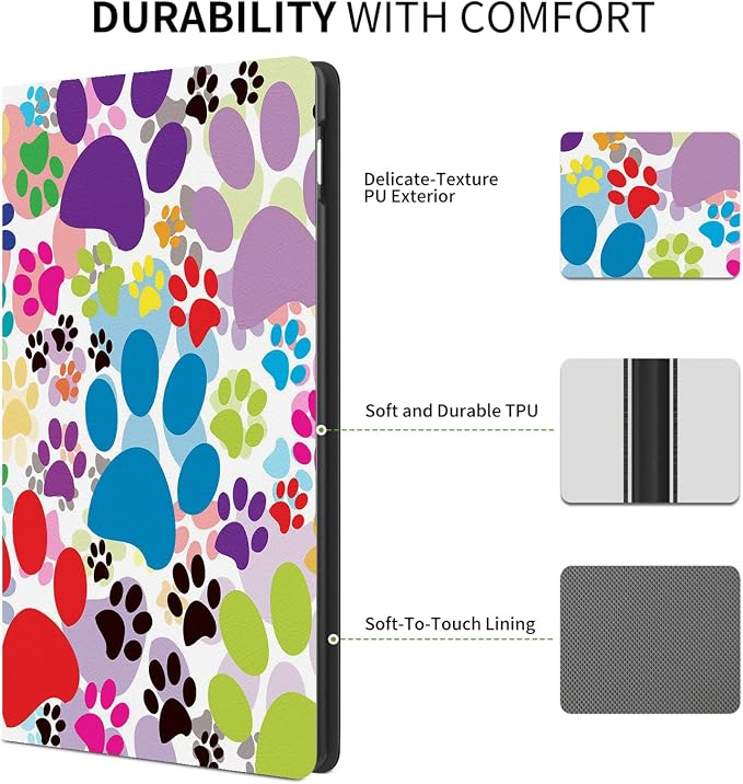 Dog Pawprint Multicolor