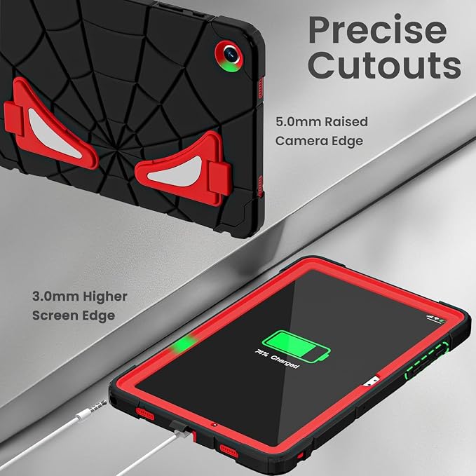 Galaxy Tab A9+ 11 Inch Case-Black Red
