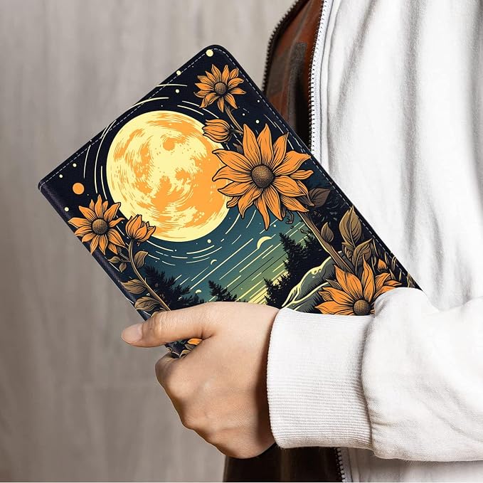 Sunflowers Under the Moon
