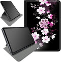 Case for Samsung Galaxy Tab S9 Plus/X810/X816B/X818U/S9 FE Plus 12.4inch Pink White Flowers Theme 360 Degree Rotating Stand Smart Protective Cover for Samsung S9 Plus Tablet