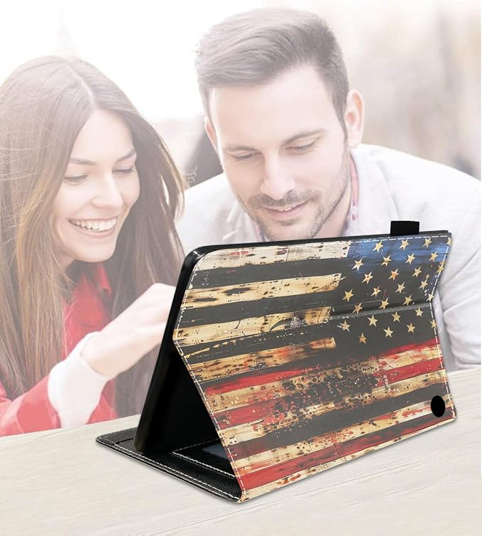 Retro Wooden American Flag