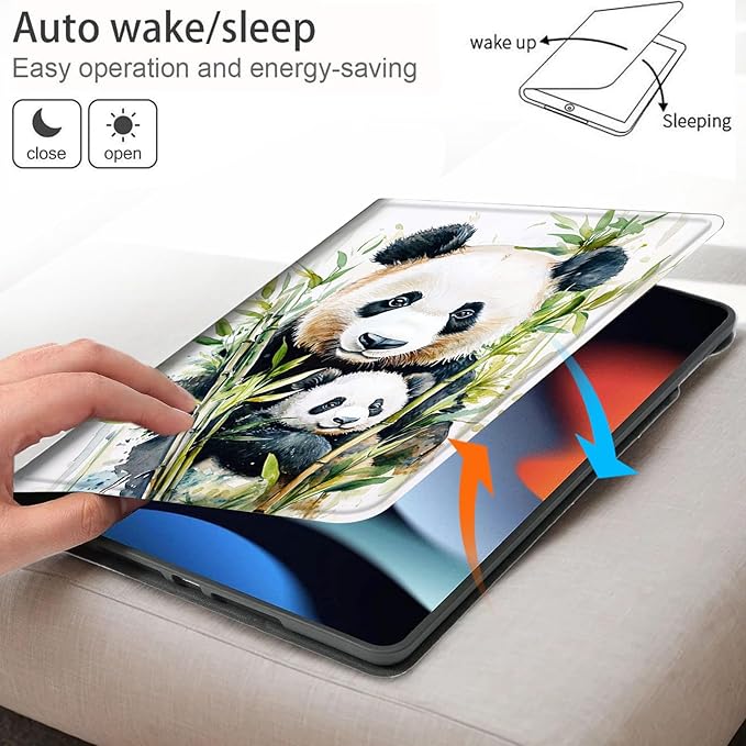 Bxgolkgd Tablet Case for 6.8 Kindle Paperwhite (11th Generation-2021) &amp Kindle Paperwhite Signature EditionAuto Wake/Sleep FunctionPanda Bamboo