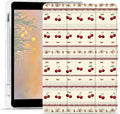 Cute Cherry Case for iPad mini 7 (A17 Pro) 2024 / iPad mini 6 2021 8.3 Inch with Pencil Holder Aesthetic Flower Girly Vintage Design Trifold Stand Leather Protective Cover