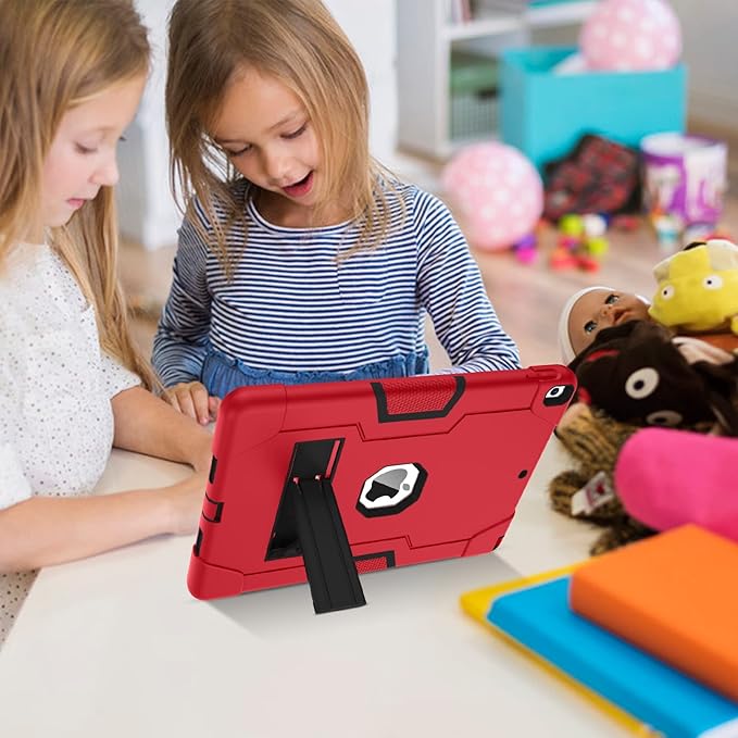 BENTOBEN for iPad Air 3rd Generation Case iPad Pro 10.5 2017 Case 3 Layers Heavy Duty Rugged Shockproof Kickstand Protective Tablet Case for iPad Air 3 10.5 2019 /iPad Pro 10.5 2017 Red/Black