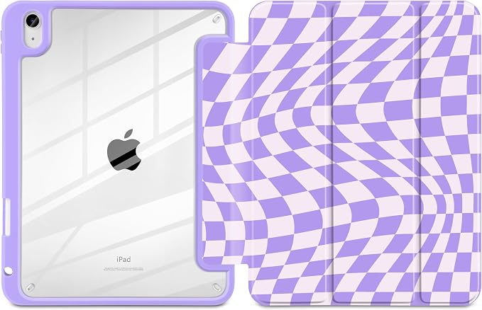 Purple Wavy Checker