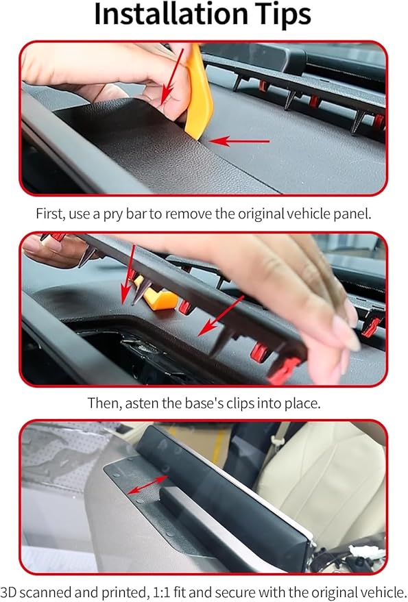 Car Phone Holder for 2020-2026 Toyota Highlander Accessories 15W Fast Wireless Charger Magnetic Cell Phone Mount Hands-Free 360 Degree Rotation Dashboard Original-Size Replacement Model