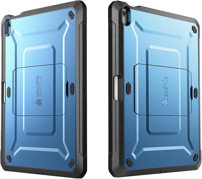 SUPCASE Unicorn Beetle Pro Series Case Designed for iPad Air 4 (2020) 10.9 Inch with Pencil Holder &amp Built-in Screen Protector Full-Body Rugged Heavy Duty Case (Slate Blue)