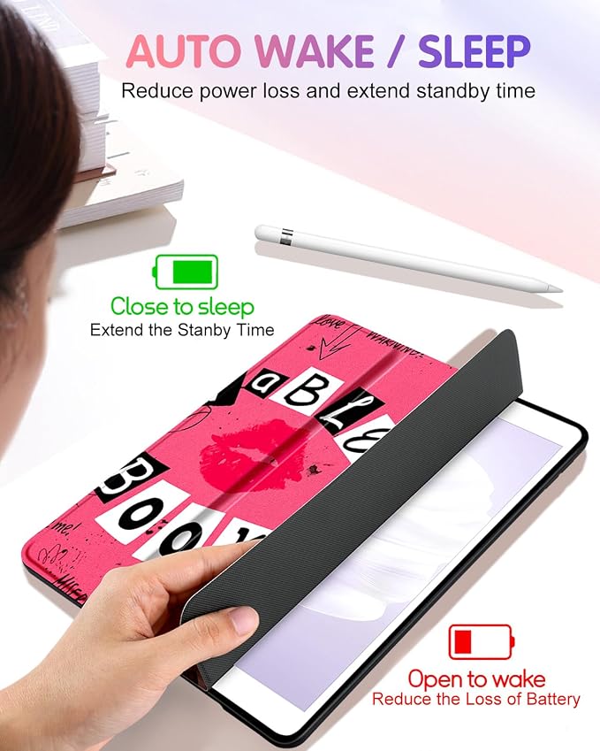 6-for iPad 9/8/7th-Lips Book