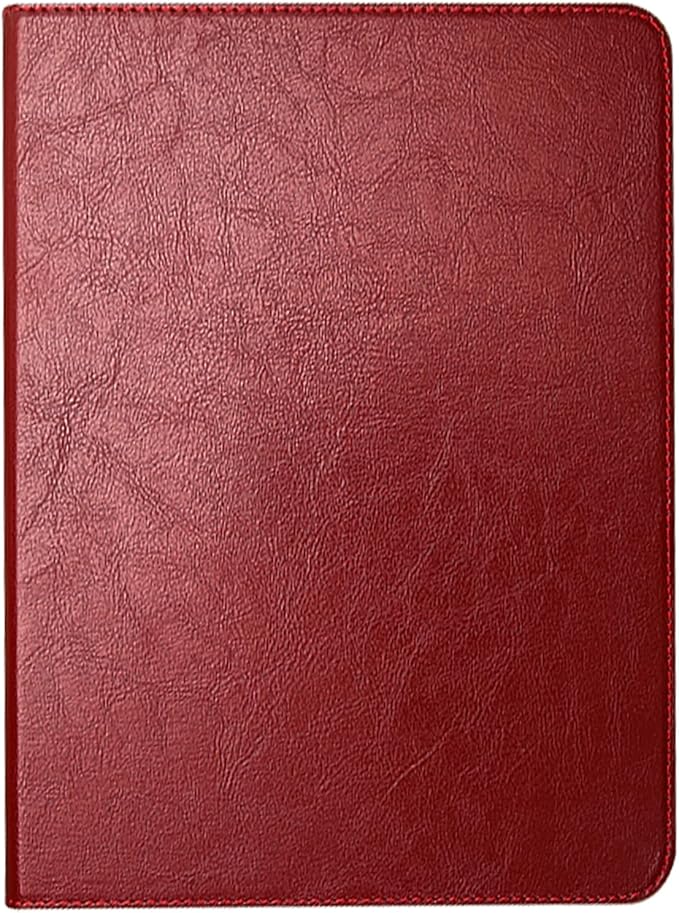 for Ipad Case 10.2-inch 9th/8th/7th Gen 2021/2020/2019 Genuine Leather Cover Protective ShellAuto Wake/Sleep.Red