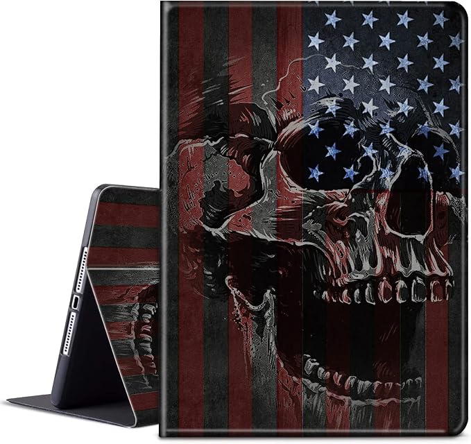 American Flag and Skull