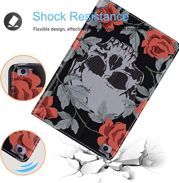 Human Skulls Vintage Roses