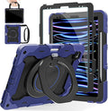 ROISKIN for iPad Pro 12.9 -Inch Case (6th 5th 4th &amp 3rd Gen)with HD Screen Protector 360 Stand Handle Pencil HolderShoulder Strap[15ft Drop Protection]Rugged Bulky Full Body 12.9 iPad Pro Ca