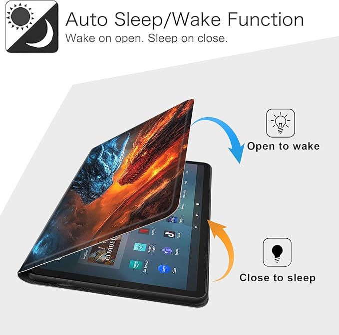Case Fits Amazon Kindle Fire Max 11 Tablet (13th Gen 2023 Release) 11 Slim PU Leather Stand Cover with Auto Wake/Sleep Multi-Angle Viewing &amp Shockproof Camouflage Huntsman
