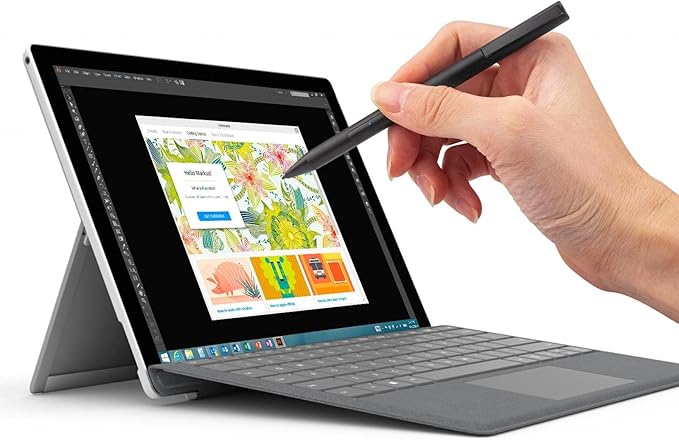 BoxWave Stylus Pen Compatible with Dell Inspiron 15 7000 2-in-1 (15.6 in) - ActiveStudio Active Stylus 2019 Electronic Stylus with Ultra Fine Tip - Jet Black