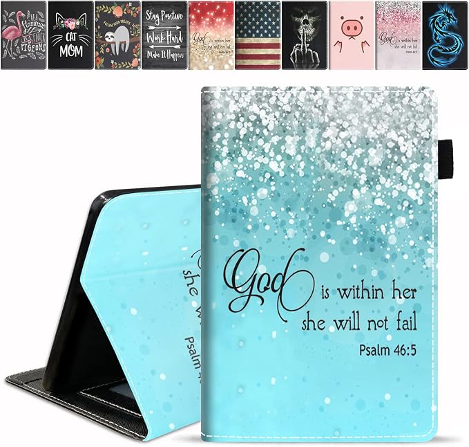 Blue Glitter Quote Bible Verse Psalm 46:5