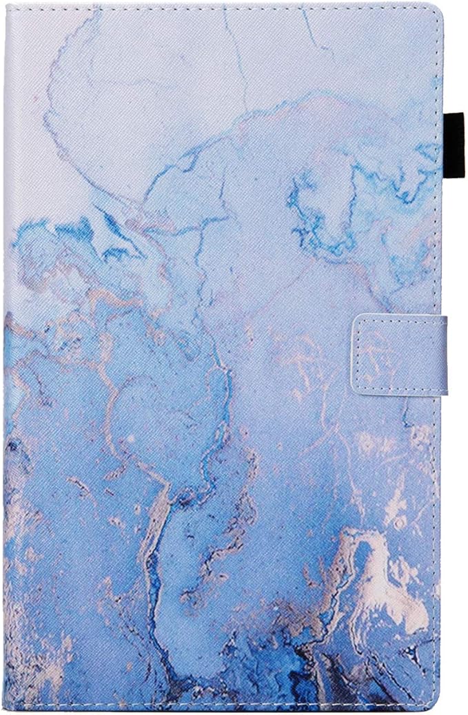 Kindle Fire HD 10 2019/2017 Tablet Case 9th/7th Generation Smart PU Leather TPU Back Folio Stand Cover with Card Slots Pencil Holder [Auto Wake/Sleep] for Amazon Fire HD 10.1 Gold Marble