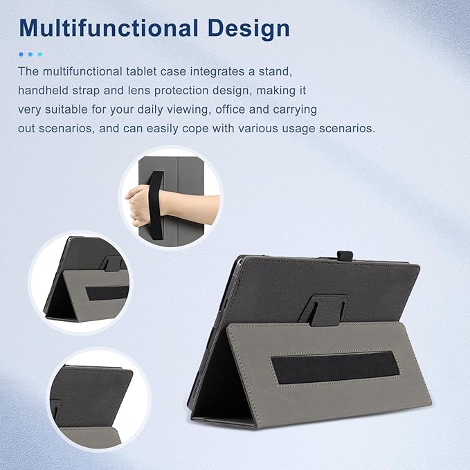 Case for Wacom One 14NOUKAJU Tablet Protection CoverFolding Stand with Pencil Holder and Wrist StrapDrop-ResistantProtection Case for Wacom One 14 Drawing Tablet 14inch(Black)
