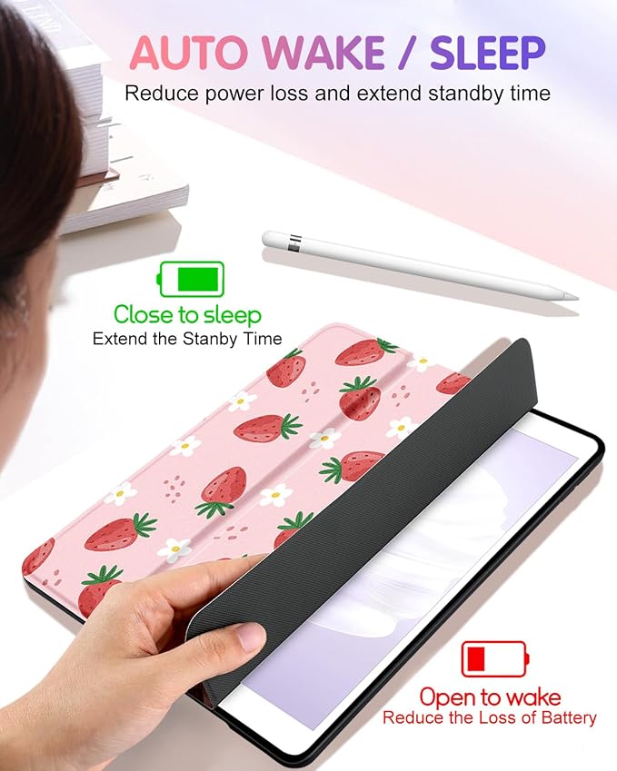 1-for iPad 9/8/7th-Strawberry