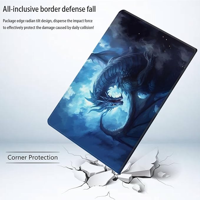 Bxgolkgd Tablet Case for 6.8 Kindle Paperwhite (11th Generation-2021) &amp Kindle Paperwhite Signature EditionAuto Wake/Sleep FunctionCute Dragon