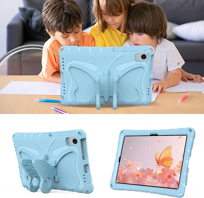 Case Compatible with Lenovo Tab M10 Plus 10.3 Inch/K10 10.3 TB-X606F/TB-X606X/TB-X6C6F/TB-X6C6XLightweight Shockproof Case EVA Foam Cover Stand Cover for Boys Girls(Light Blue)