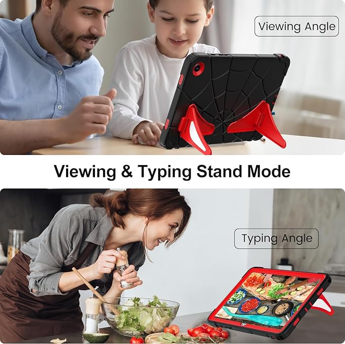 Galaxy Tab A9+ 11 Inch Case-Black Red