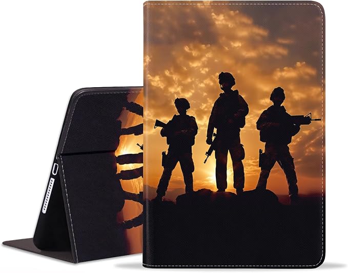 American Soldier At Sunset