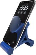 Skalene Phone Stand - 100% Silicone Rubber Adjustable Phone Holder Prop Rest - Desk Office Home Kitchen Accessory (Royal Blue)